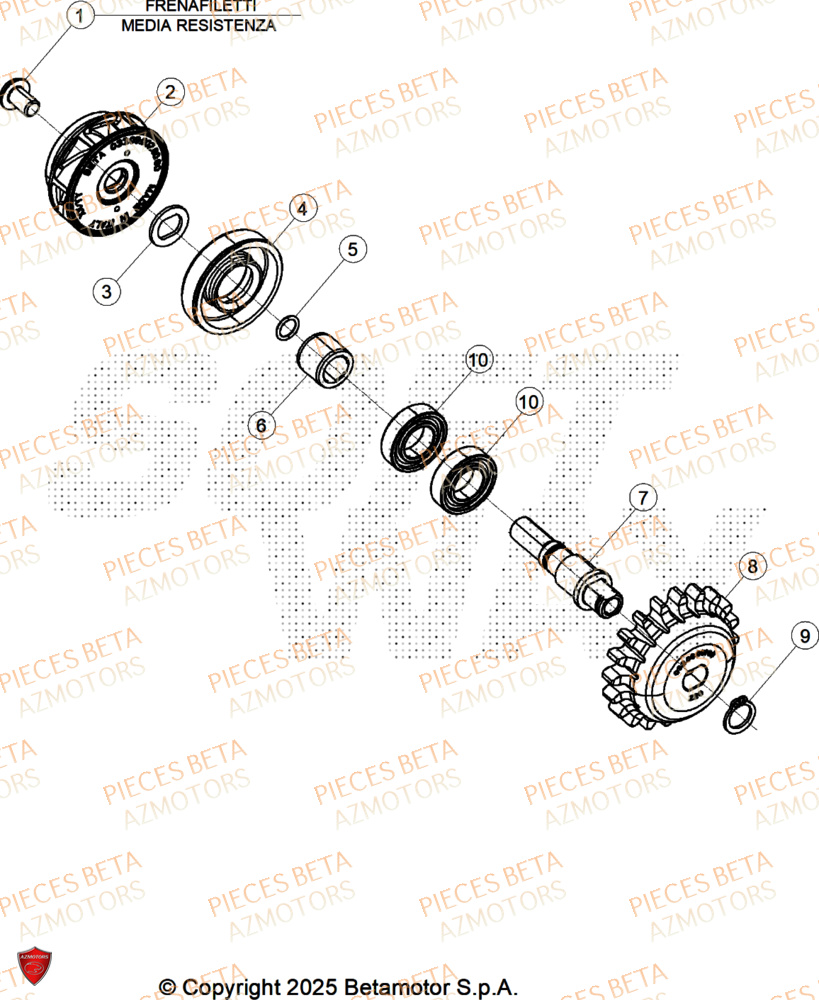 Refroidissement AZMOTORS Pieces BETA TRIAL SINCRO 300 2T SS - (2026)