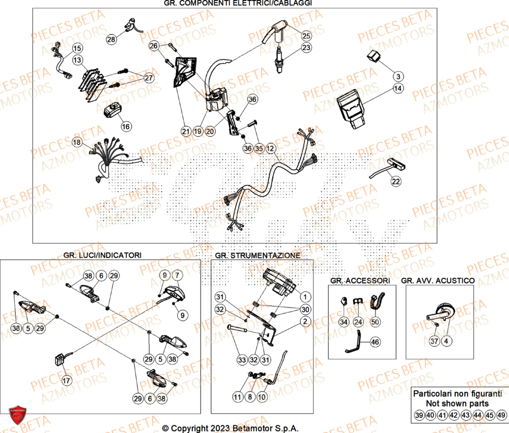 Installation Electrique AZMOTORS Pieces BETA TRIAL EVO 300 2T FACTORY - (2024)