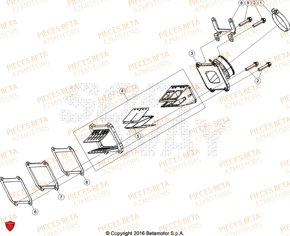 Admission AZMOTORS Pieces BETA ENDURO XTRAINER 300 2T - (2025) EURO5+