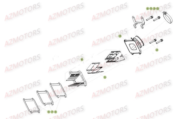 Clapets AZMOTORS PiÃ¨ces BETA RR XTRAINER 250 2T - [2018]