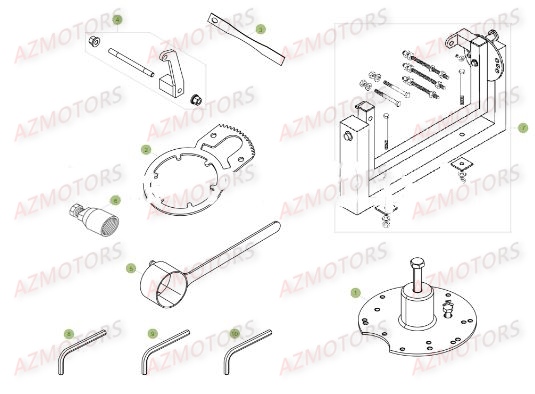 Outils AZMOTORS PiÃ¨ces BETA RR XTRAINER 250 2T - [2018]