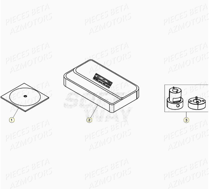 Outillages AZMOTORS Pieces BETA RR XTRAINER 300 2T - (2020)