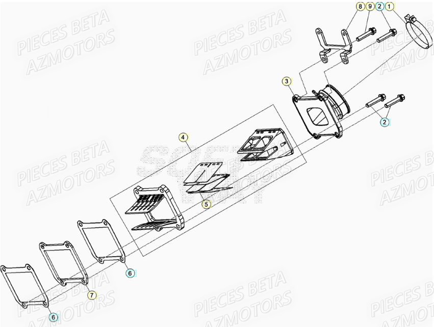 Admission AZMOTORS Pieces BETA RR XTRAINER 300 2T - (2021)
