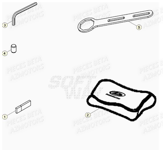 Outils AZMOTORS Pieces BETA RR XTRAINER 300 2T - (2022)