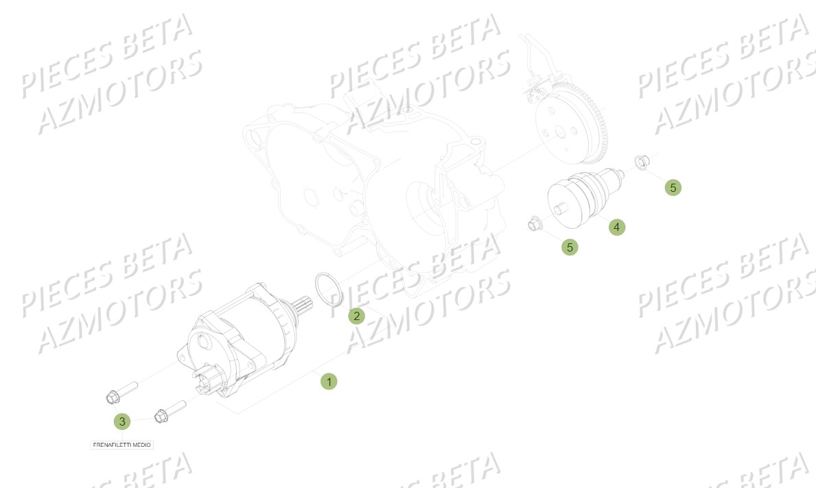 Demarrage Electrique AZMOTORS PiÃ¨ces BETA RR XTRAINER 300 2T - (2018)