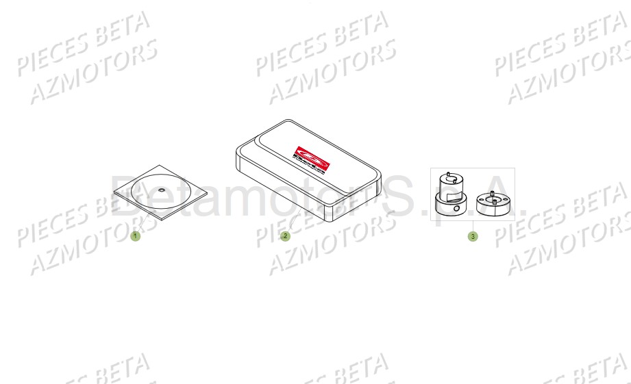 Outillage Special 2 AZMOTORS PiÃ¨ces BETA RR XTRAINER 300 2T - (2018)